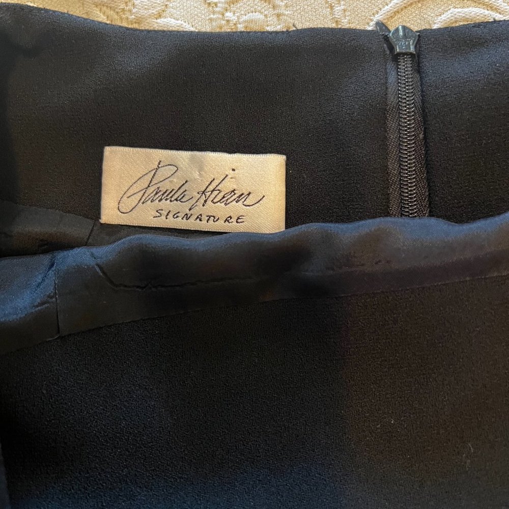 Paula Hian Signature black wool skirt